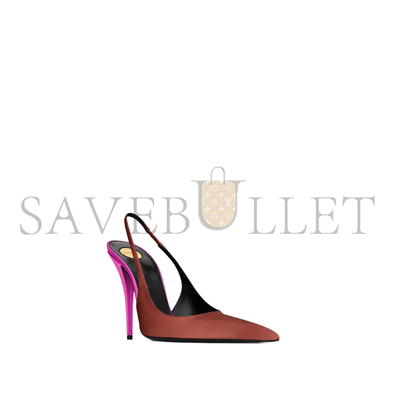 Y51 deroche slingback pumps in satin crepe 8591049qnag6303